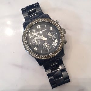 Michael Kors Navy and silver watch